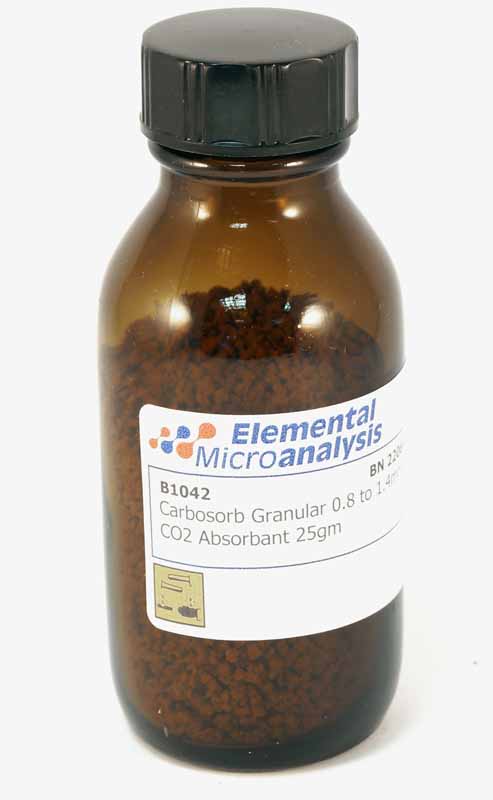 OBSOLETE - Suggested replacement B1320

Carbosorb Granular 0.8 to 1.4mm CO2 Absorbant 25g

SODIUM HYDROXIDE, SOLID,
8, UN1823